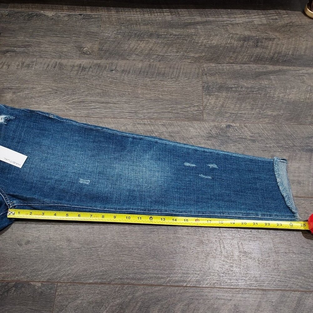 Jeans Habitual Capri Distressed Boyfriend Size 25 Beachcore Summertime 100Cotton - Picture 3 of 13